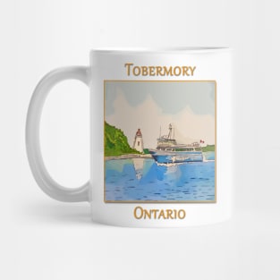 Tobermory Big Tub Lighthouse and Glass Bottom Boat - WelshDesigns Mug